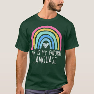 Funny Colorful Speech Therapy Play Is My Favorite T-Shirt