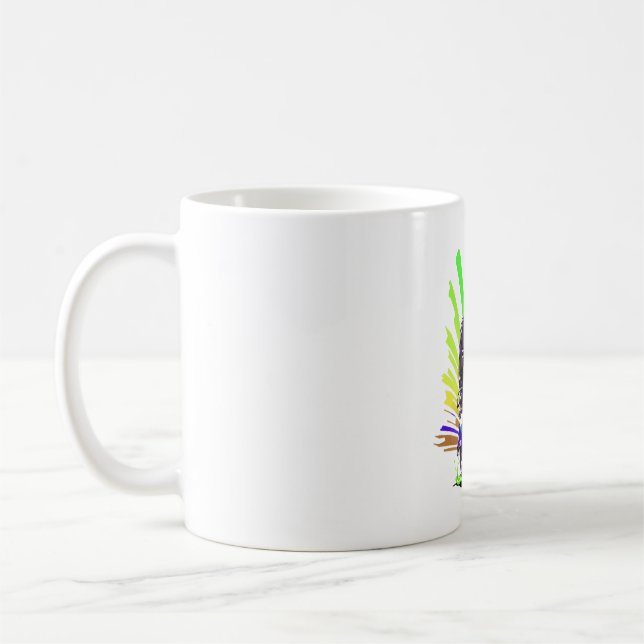 Funny Colorful Turtle On A Scooter  Coffee Mug (Left)