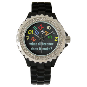 funny colour numbers watch
