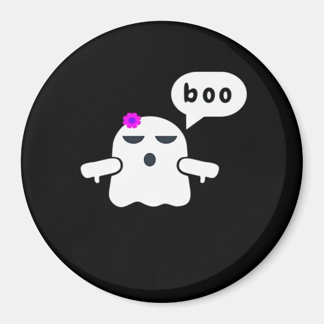 Funny Colourful Boo Of Disapproval Girl Magnet (Front)