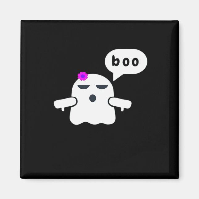 Funny Colourful Boo Of Disapproval Girl Magnet (Front)