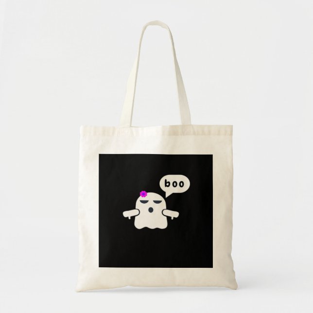 Funny Colourful Boo Of Disapproval Girl Tote Bag (Front)