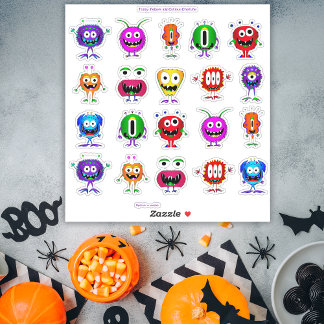 Funny, Colourful, Cartoon Monsters