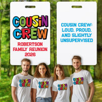 Funny Colourful Cousin Crew Family Reunion