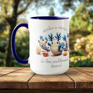 Funny Colourful Dancing Nudibranchs and Corals Mug