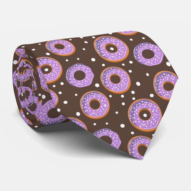 Funny Colourful Doughnut Neck Tie (Rolled)