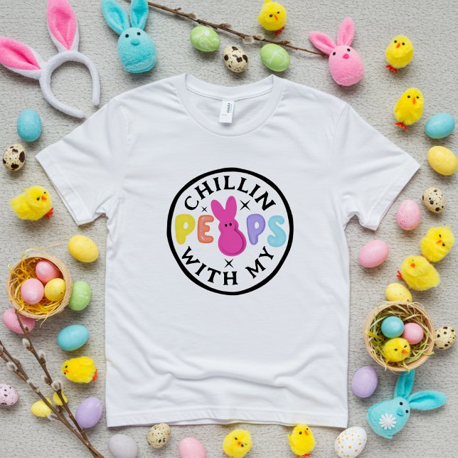 Funny Colourful Easter Peeps Pastel Typography  Tri-Blend Shirt (Creator Uploaded)