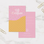 Funny Colourful Ice Cream Voucher Gift Certificate<br><div class="desc">Funny Colourful Ice Cream Voucher Gift Certificate</div>