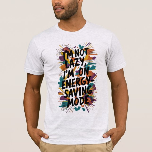 Funny Colourful Procrastination quote T-Shirt (Front)