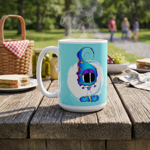Funny, Colourful, Quirky, Cartoon Character Coffee Mug