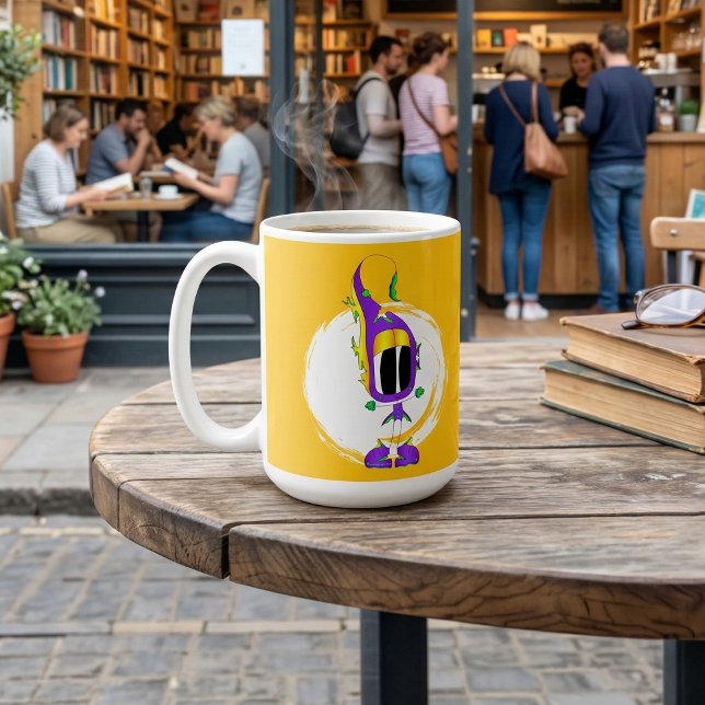 Funny, Colourful, Quirky, Cartoon Character Coffee Mug (It's a most excellent mug that is a great gift for anyone including yourself!)