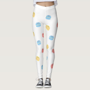 Funny Colourful Small Macaroons French Pastry Leggings