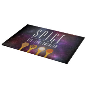 Funny Colourful Spice the Final Frontier Cutting Board