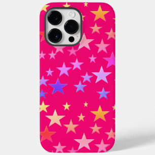 Funny, colourful stars pink Cases