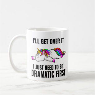 Funny Colourful Unicorn Be Dramatic Coffee Mug
