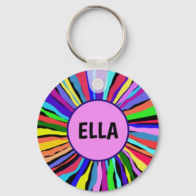 Funny Colours Key Ring (Front)