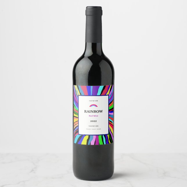 Funny Colours Wine Label (Front)