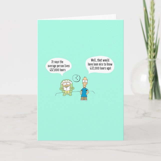Funny Comic Birthday Card - 001 (Front)