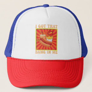 Funny Comic Hot Dogs Combo I Got That Dawg In Me  Trucker Hat