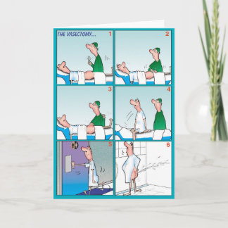 Funny comic strip card
