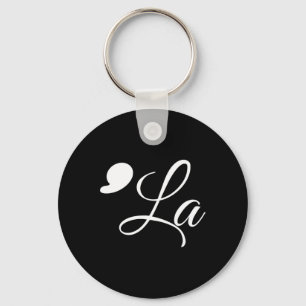 Funny Comma La Kamala Harris 2024 Vote Punctuation Key Ring