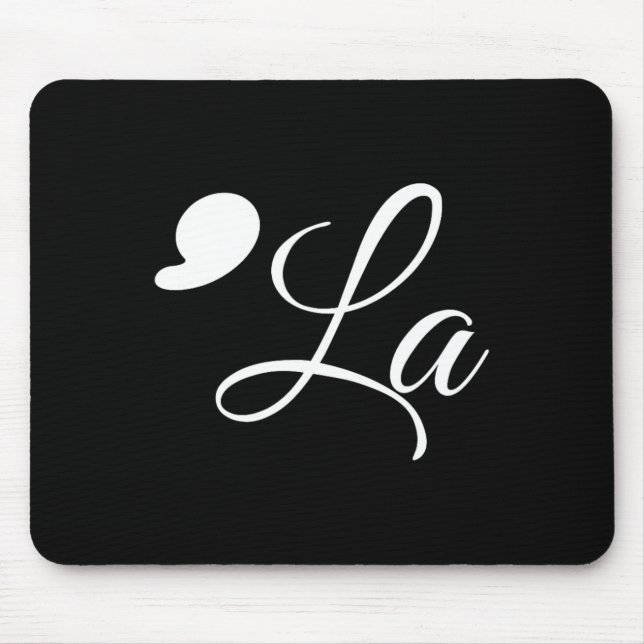 Funny Comma La Kamala Harris 2024 Vote Punctuation Mouse Mat (Front)