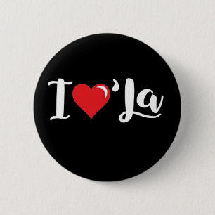 Funny Comma La Kamala Harris I love Comma La  6 Cm Round Badge