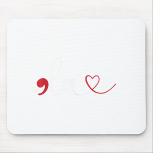 Funny Comma La Kamala Harris Punctuation La Electi Mouse Mat