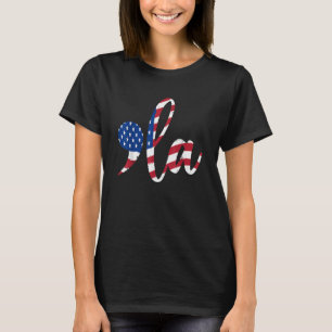 Funny Comma La US Flag Kamala Harris 2024 T-Shirt