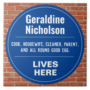 Funny Commemorative Wall Plaque Tile