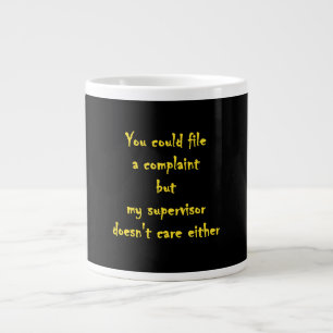 Funny Complaint Department Apathy  Large Coffee Mug
