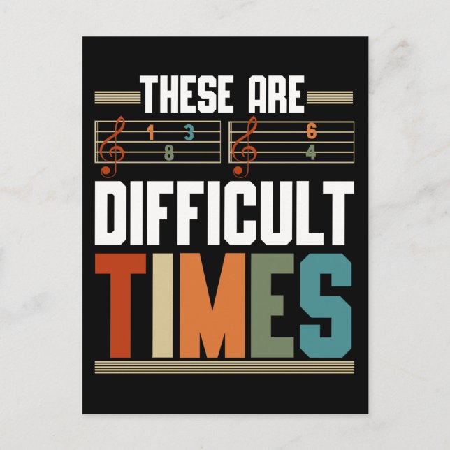 Funny Composer Humor Musical Notes Postcard (Front)