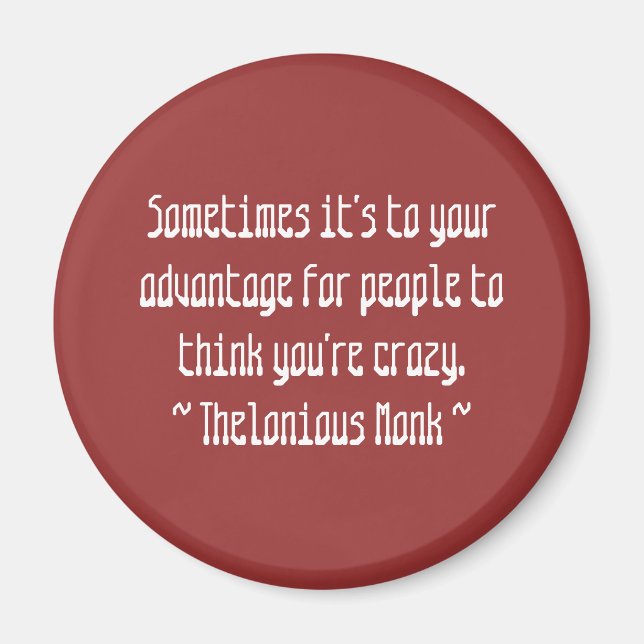 Funny Composer Quotes - Monk Magnet (Front)