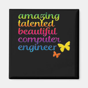 Funny Computer Engineer Cute Girl Engineering Magnet