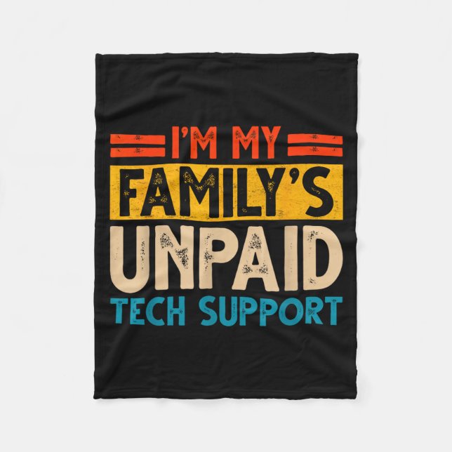 Funny Computer Engineer Tech Lover Geek Nerd Tech  Fleece Blanket (Front)