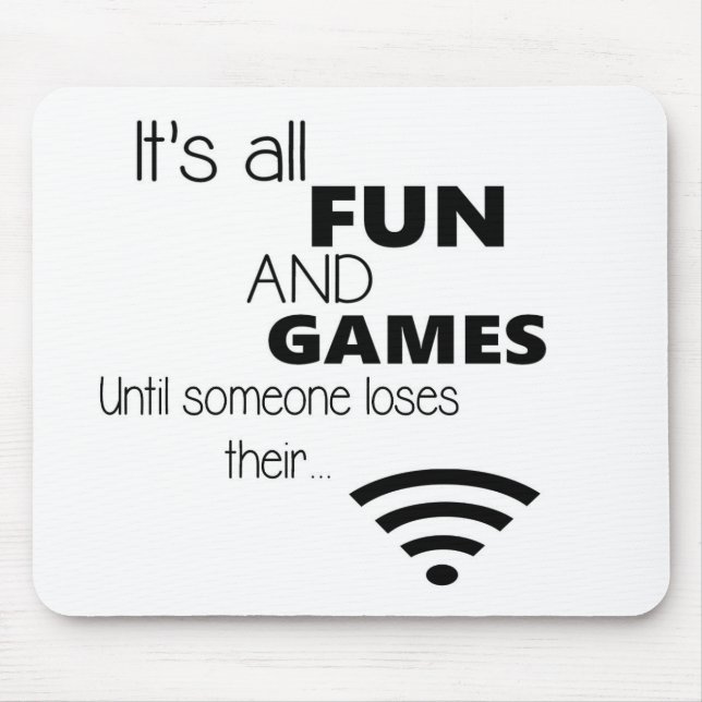 Funny Computer / Internet Quote Mouse Mat (Front)