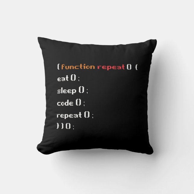 Funny Computer Science Coder Programmer Function Cushion (Front)
