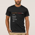 Funny Computer Science Coder Programmer Function T-Shirt<br><div class="desc">A funny Gift for programmer,  gamer,  computer scientist,  software developer,  IT admin,  nerd and pc geek. Perfect surprise for a laughter with friends,  family and colleagues at school or work.</div>