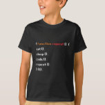 Funny Computer Science Coder Programmer Function T-Shirt<br><div class="desc">A funny Gift for programmer,  gamer,  computer scientist,  software developer,  IT admin,  nerd and pc geek. Perfect surprise for a laughter with friends,  family and colleagues at school or work.</div>