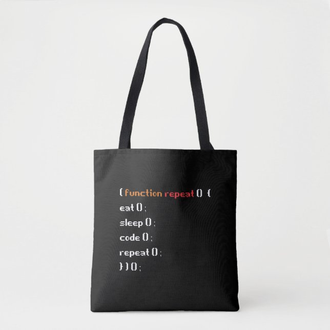 Funny Computer Science Coder Programmer Function Tote Bag (Front)