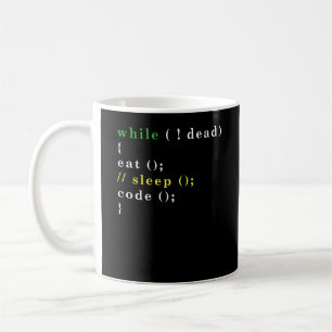 Funny Computer Science Programmer Eat Sleep Code Coffee Mug