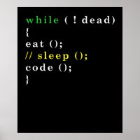 Funny Computer Science Programmer Eat Sleep Code