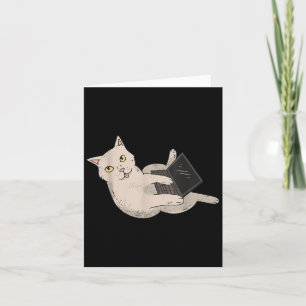 Funny Computer Whisperer Cat It Professional Engin Card