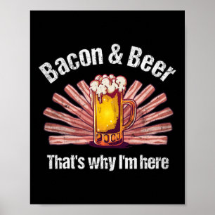 Funny Con And Beer That's Why I'm Here Bbq Con And Poster