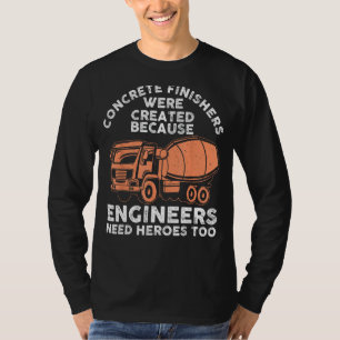 Funny Concrete Finisher For Men Dad Concrete Worke T-Shirt