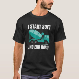 Funny Concrete Mixer Cement Mixer Truck Driver T-Shirt