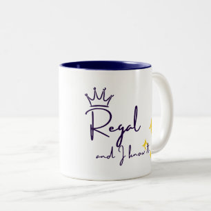 Funny Confidence Birthday Gift for Her Two-Tone Coffee Mug