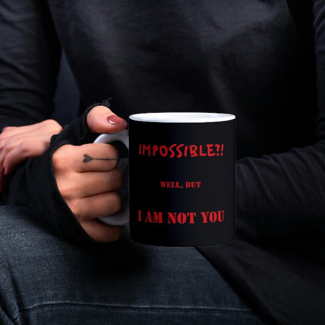 Funny Confidence Motivational Quote Sarcastic Gift Mug (A boost of confidence to start the day)