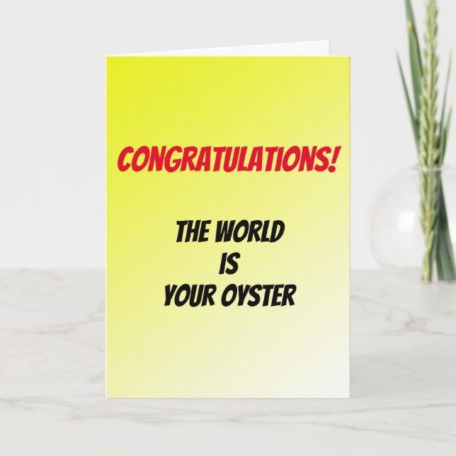 Funny Congratulations card (Front)