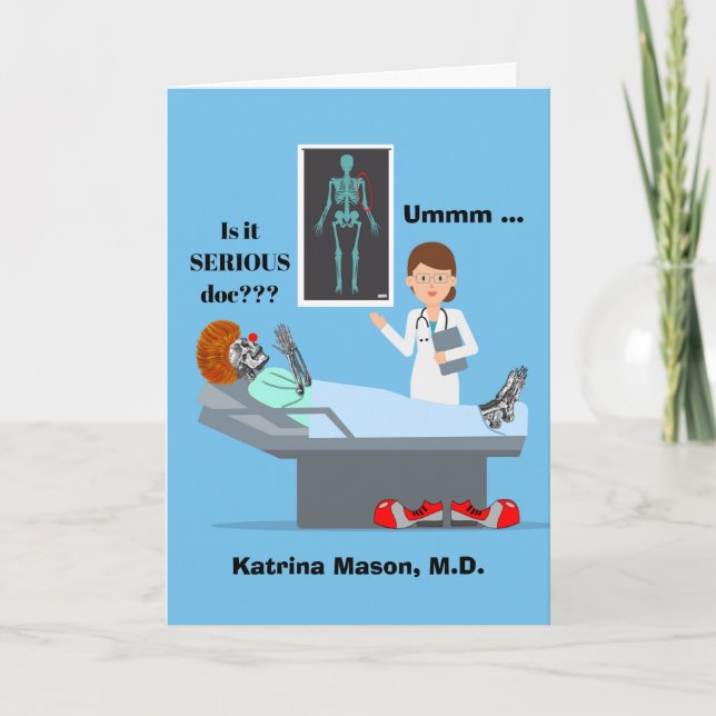 Funny Congratulations Graduation Radiology Degree Card (Front)